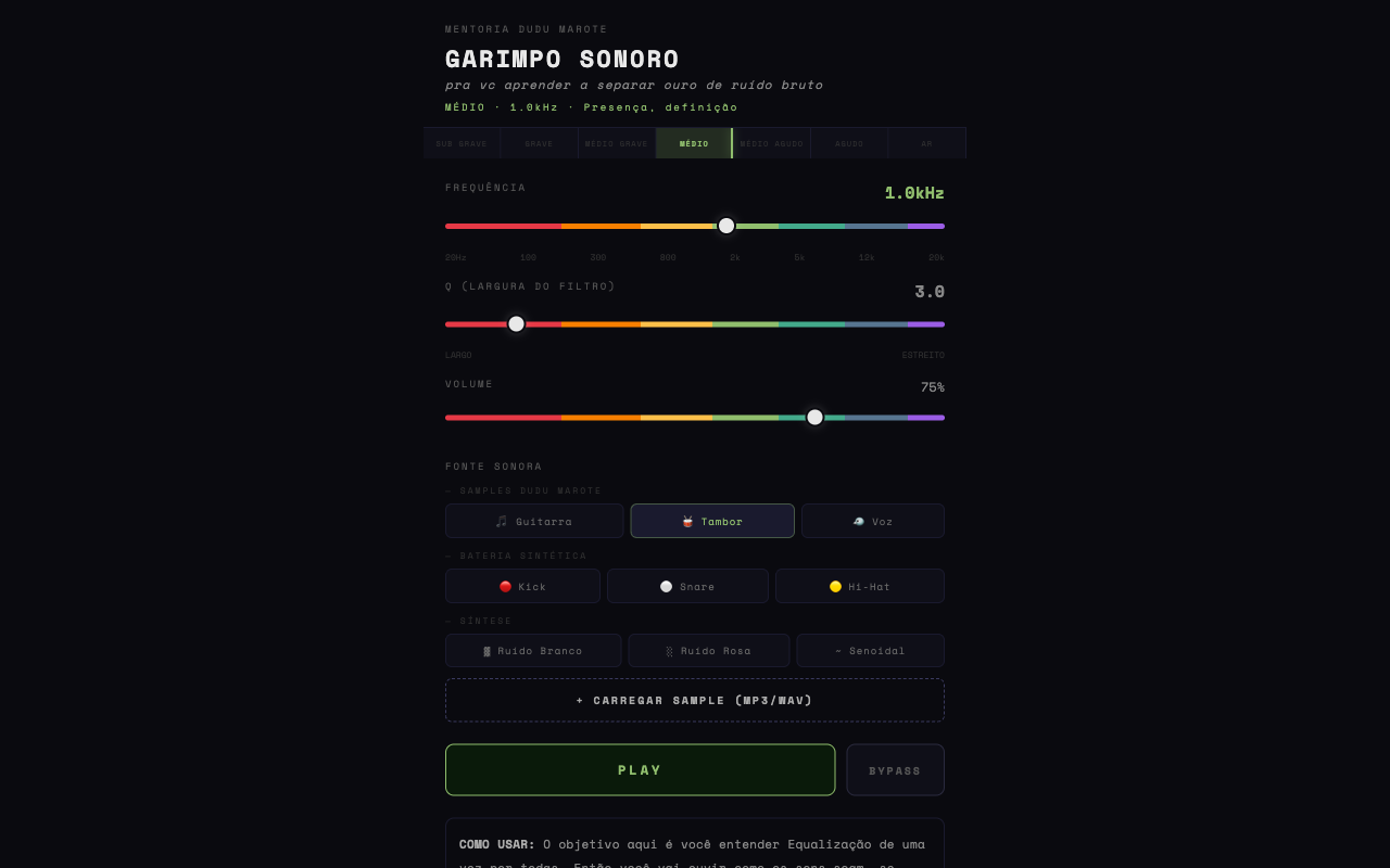 Preview do Garimpo Sonoro